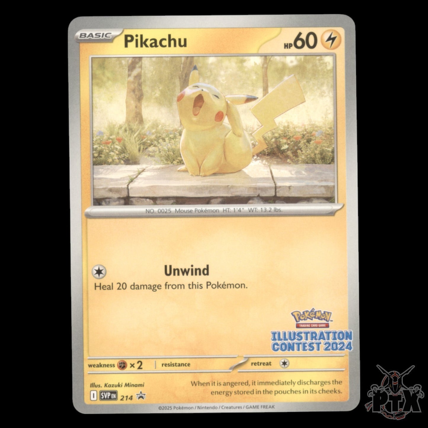 Pikachu #214 Illustration Contest Promo NM/Near Mint Pokemon 2025