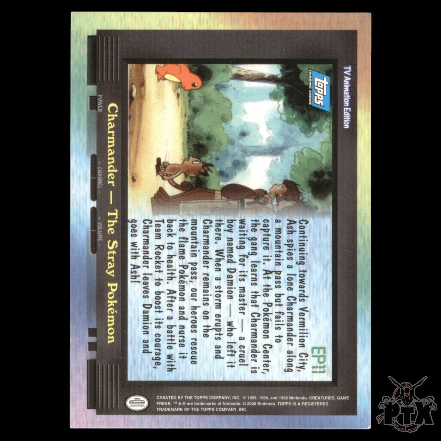 Topps Series 1 EP11 Charmander - The Stray Pokemon Pokemon 2000