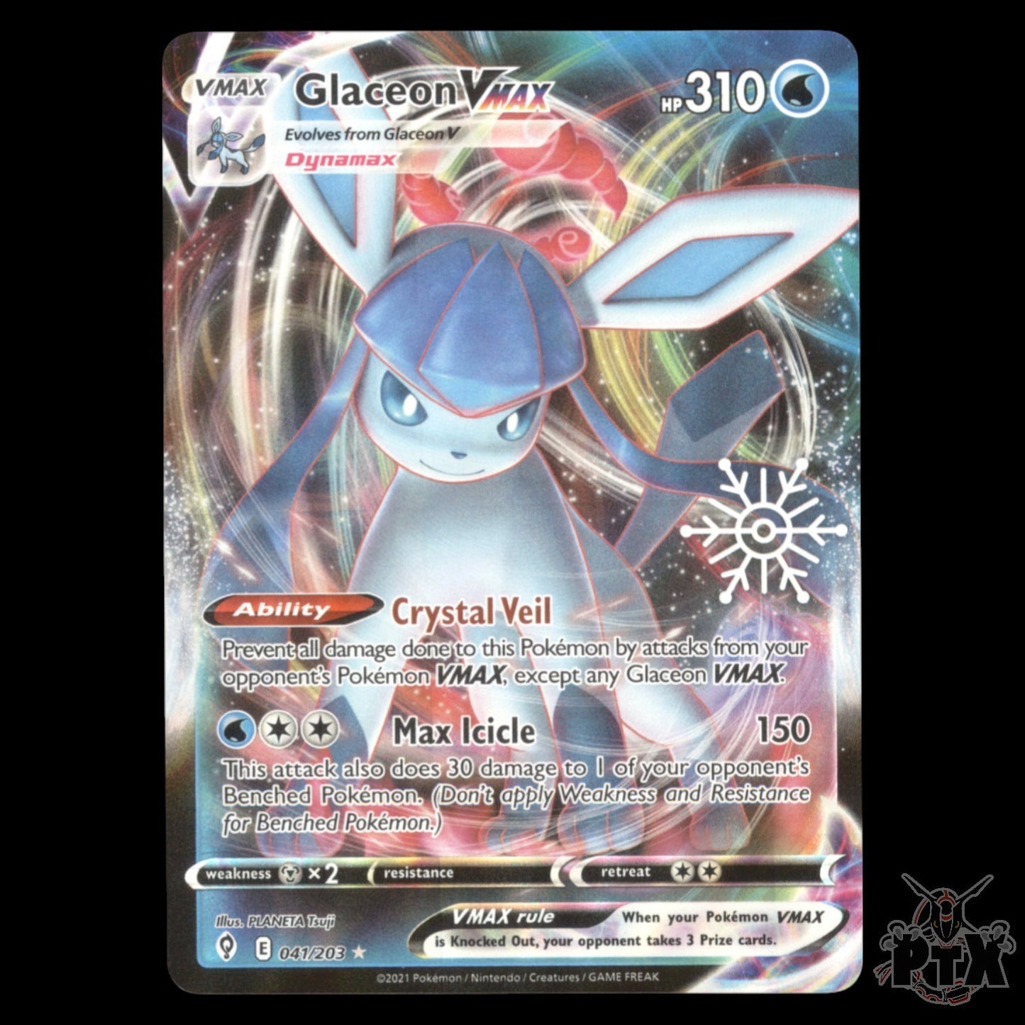 Glaceon Vmax #041/203 Sword & Shield Promo NM/Near Mint Pokemon 2021