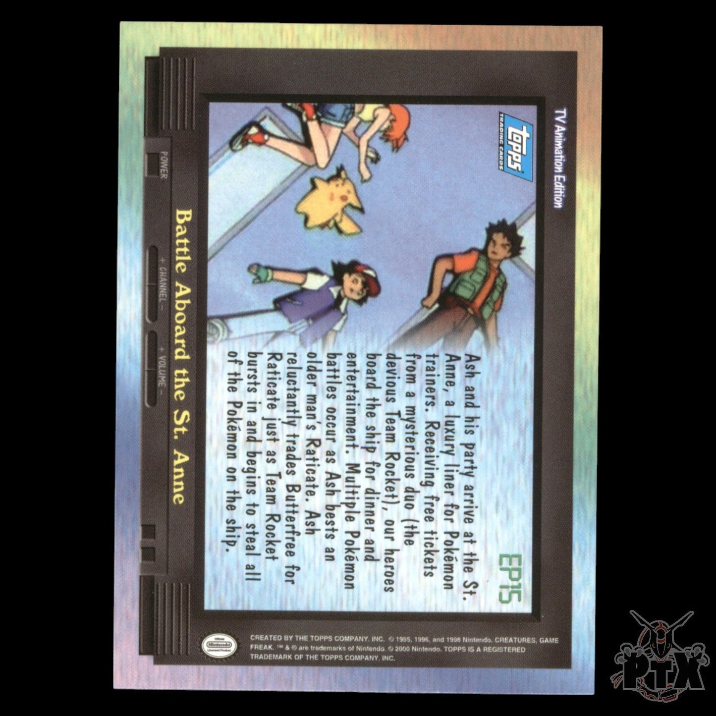 Topps Series 1 EP15 Battle Aboard the St. Anne Pokemon 2000