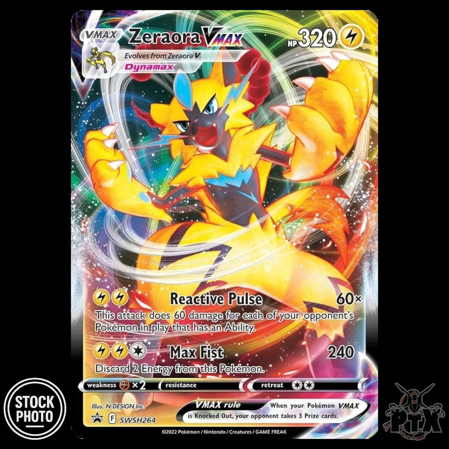 Zeraora VMAX #SWSH264 Sword & Shield Promo NM/Near Mint Pokemon 2022