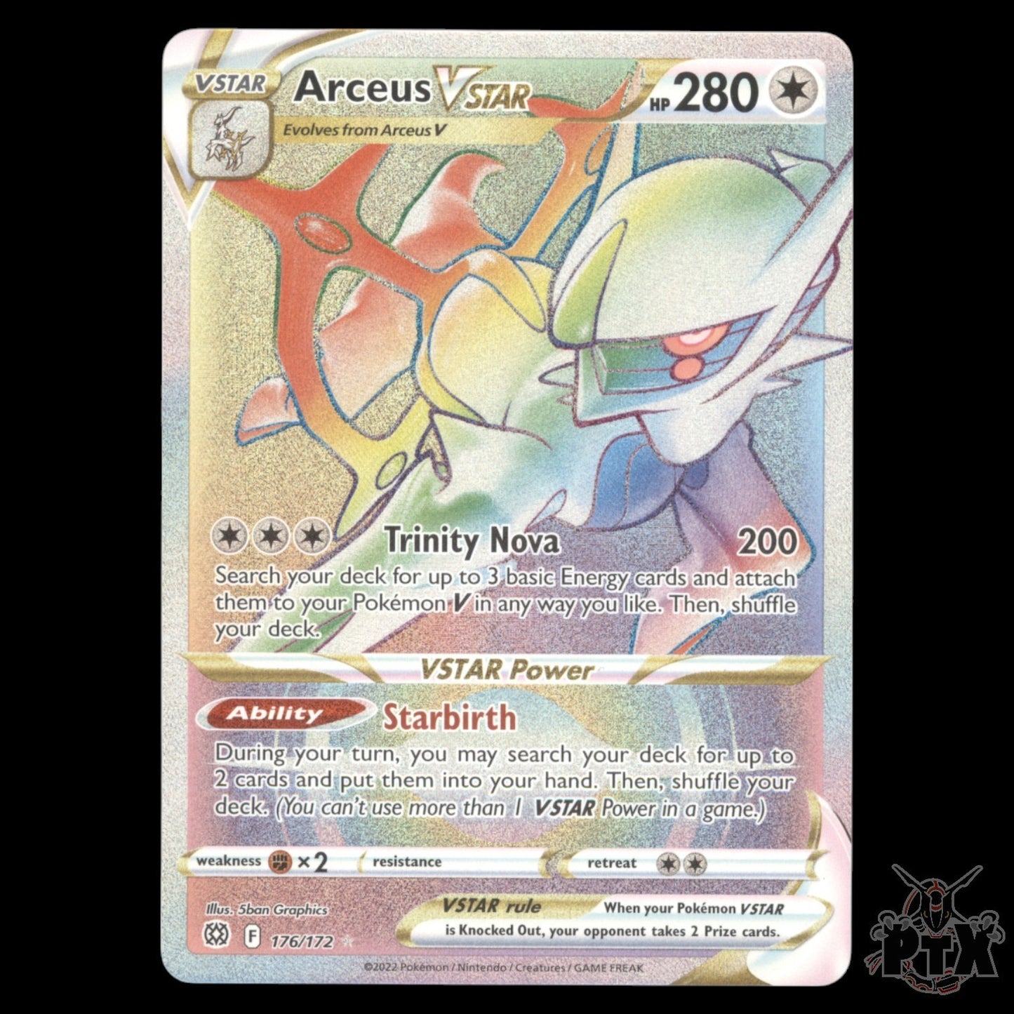 Arceus Vstar #176/172 Brilliant Stars NM/Near Mint Pokemon 2022