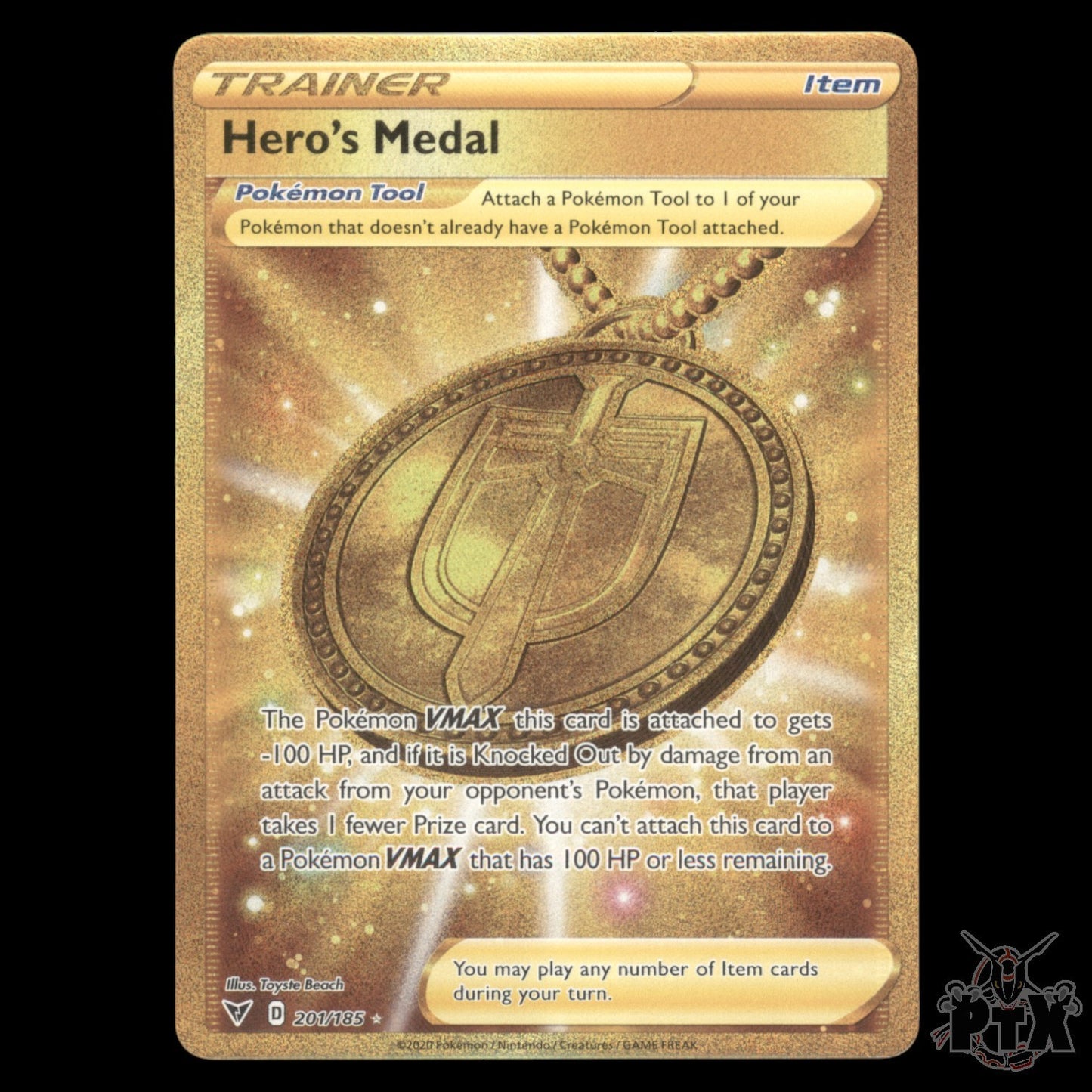 Hero's Medal #201/185 Vivid Voltage NM/Near Mint Pokemon 2020