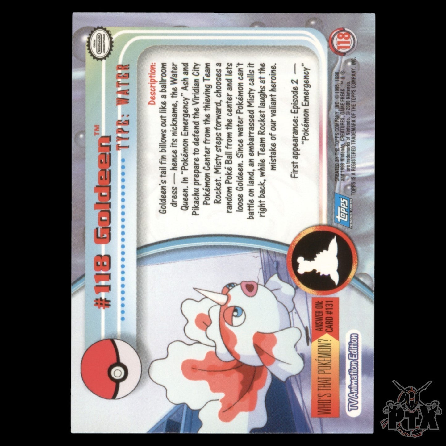 Topps Goldeen #118 Foil Series 3 Pokemon 2000