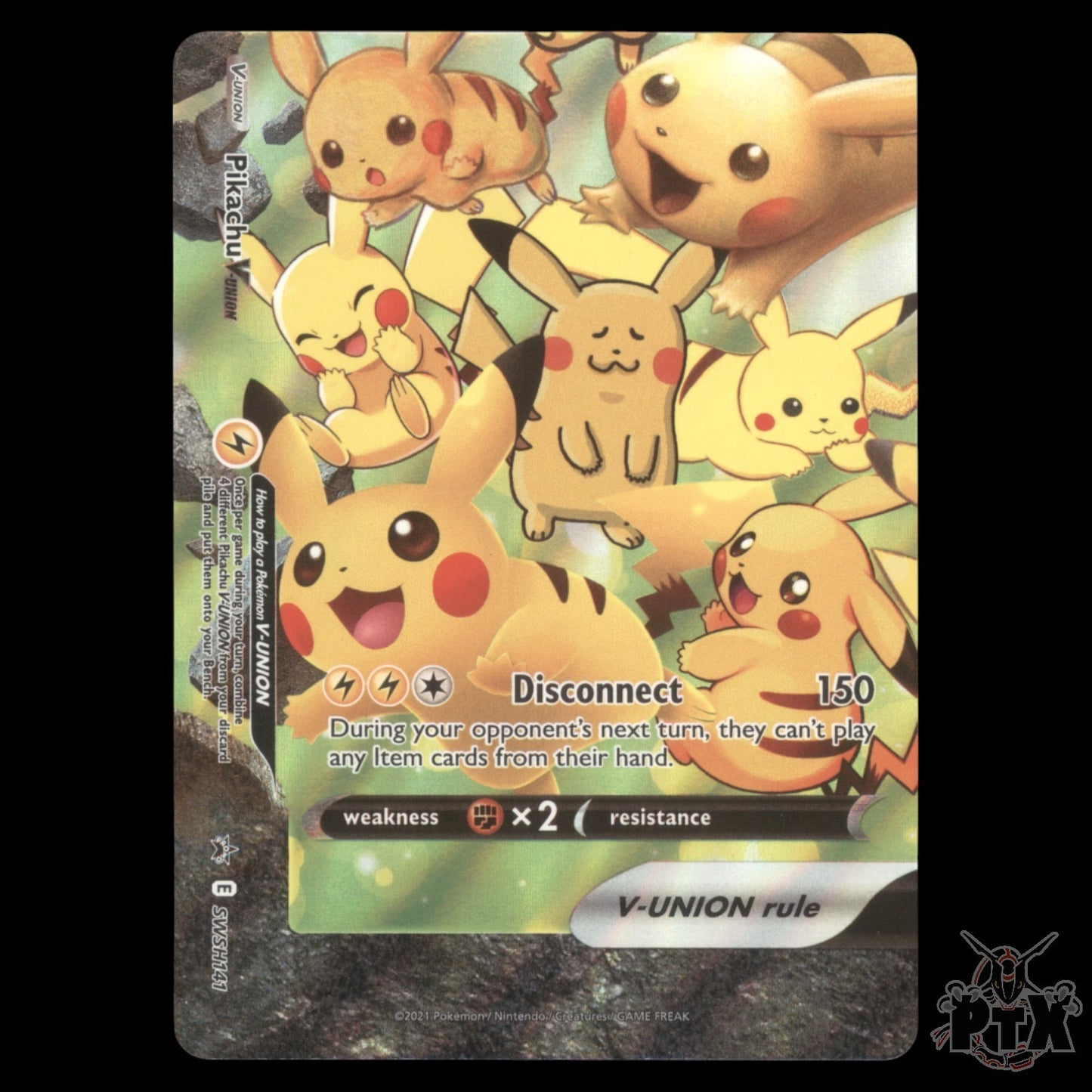 Pikachu V-Union #SWSH141 Sword & Shield Promo NM/Near Mint Pokemon 2021