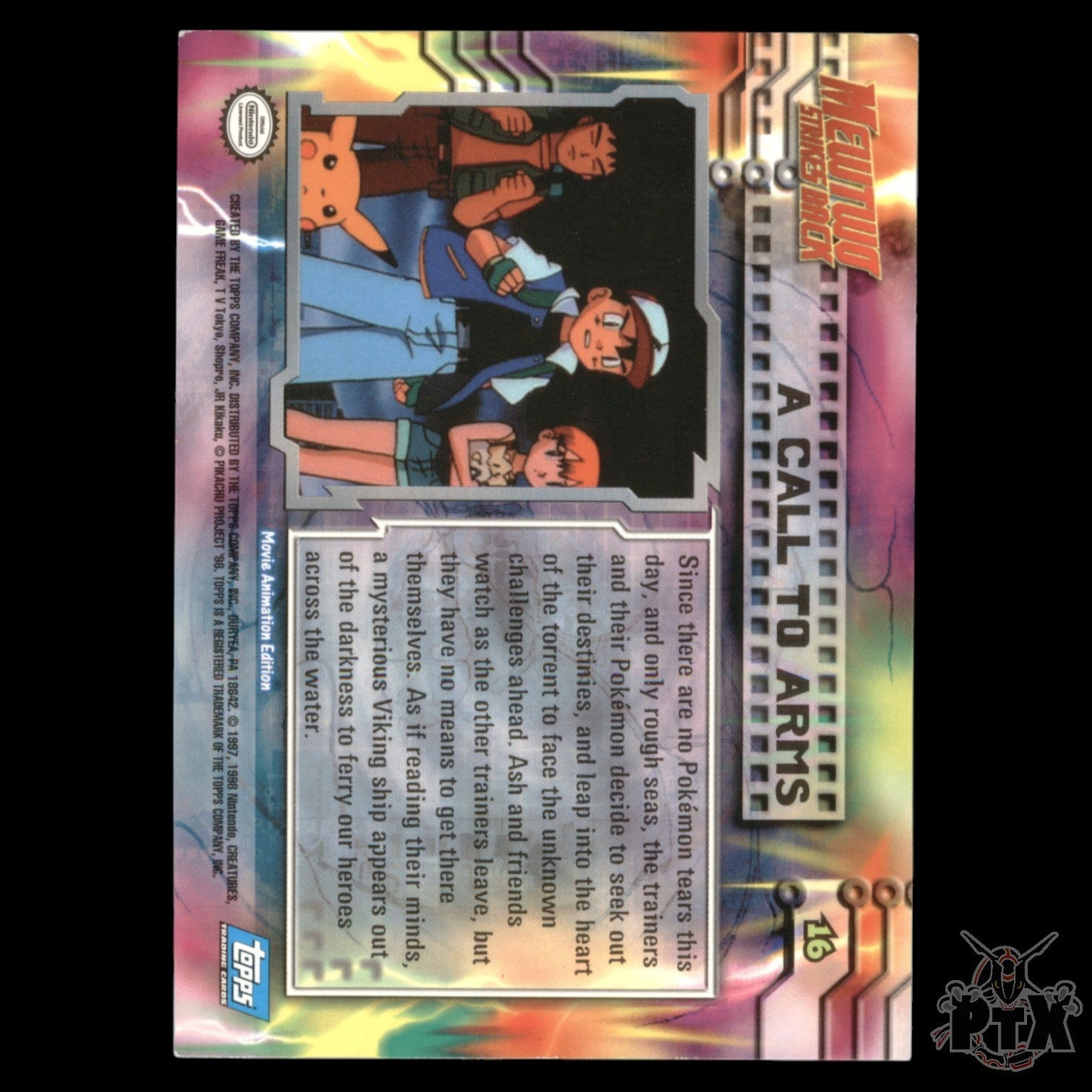 Topps The First Movie A Call to Arms Mewtwo Strike Back Pokemon 2000