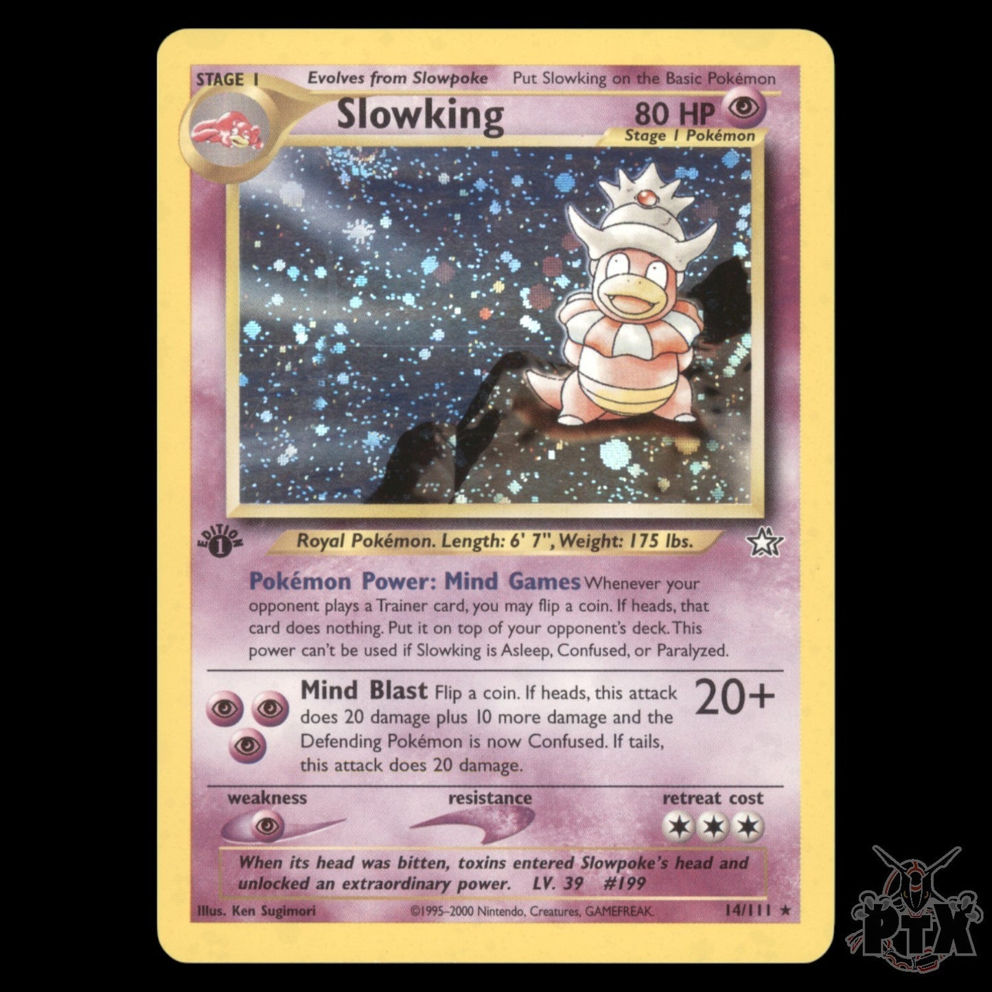 Slowking Holo #14/111 1st Edition Neo Genesis NM/Near Mint Pokemon 2000
