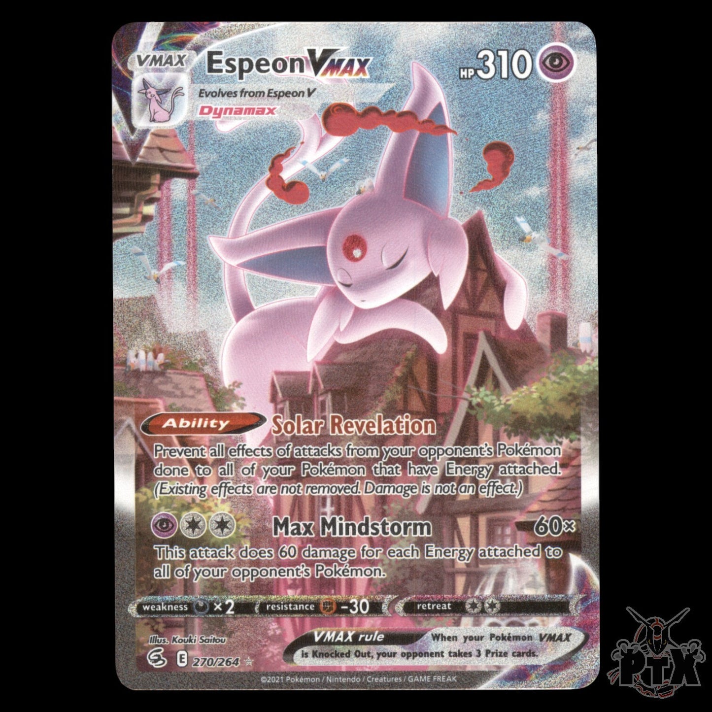 Espeon VMAX #270/264 Fusion Strike NM/Near Mint Pokemon 2021