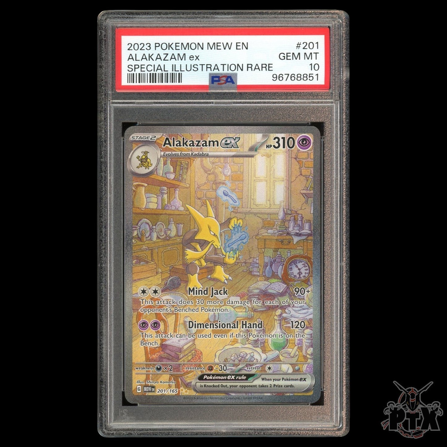 Alakazam ex #201/165 PSA 10 MEW 151 Pokemon 2023