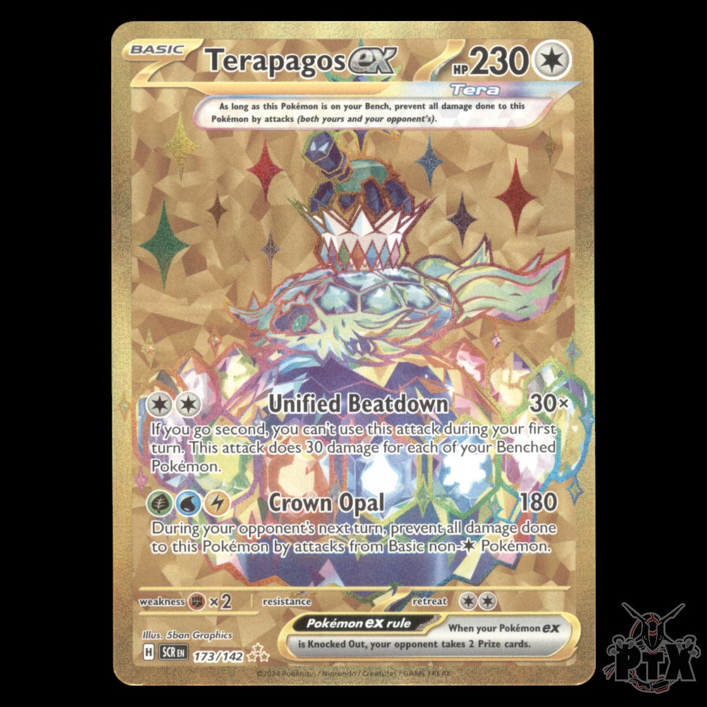 Terapagos EX #173/142 Stellar Crown S&V NM/Near Mint