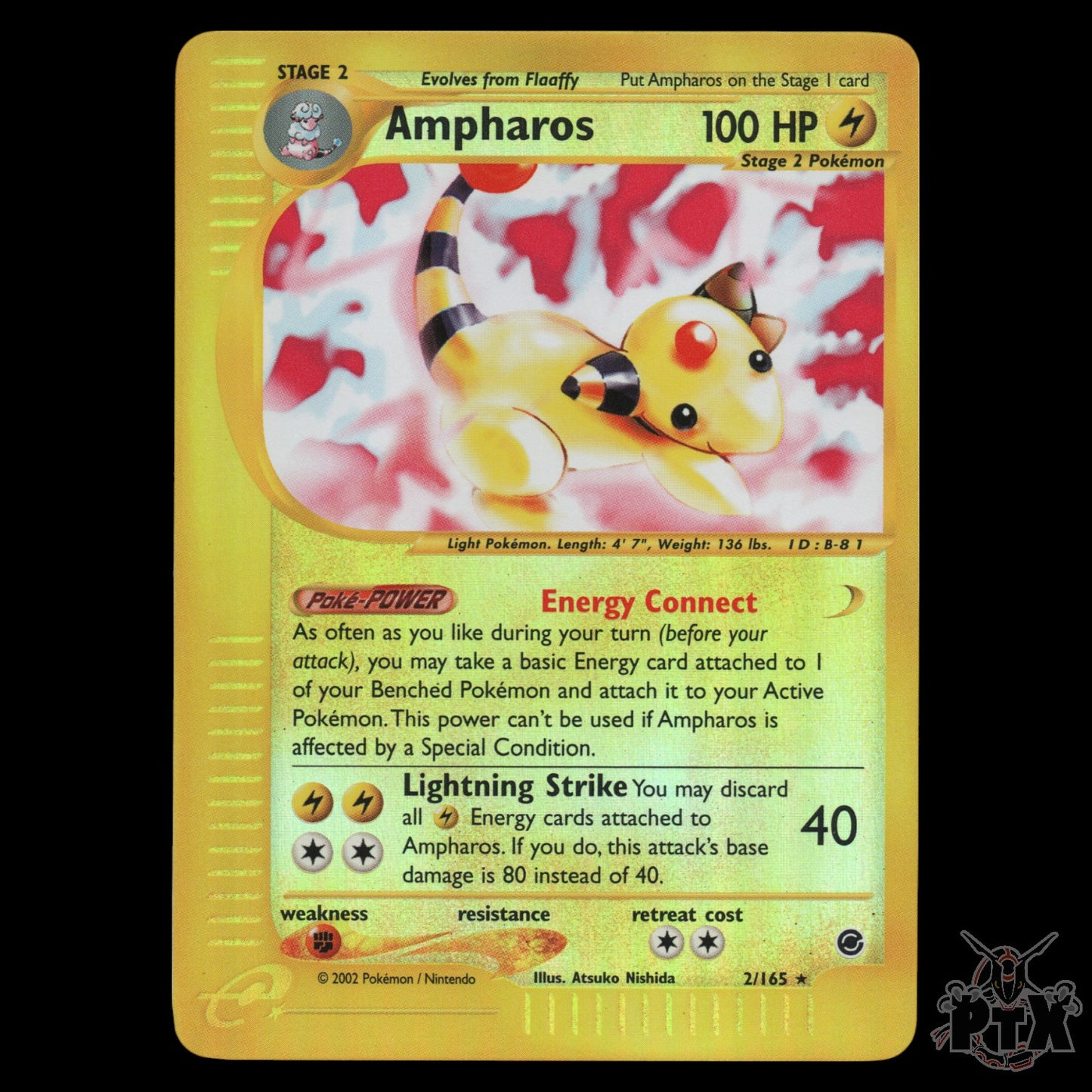 ampharos Reverse Holo #2/165 Expedition NM/Near Mint