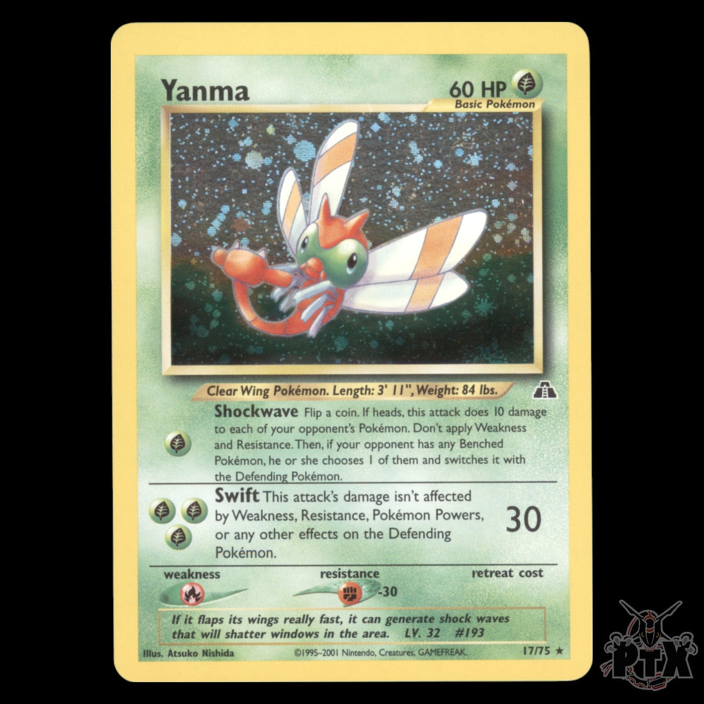 Yanma Holo #17/75 Neo Discovery NM/Near Mint