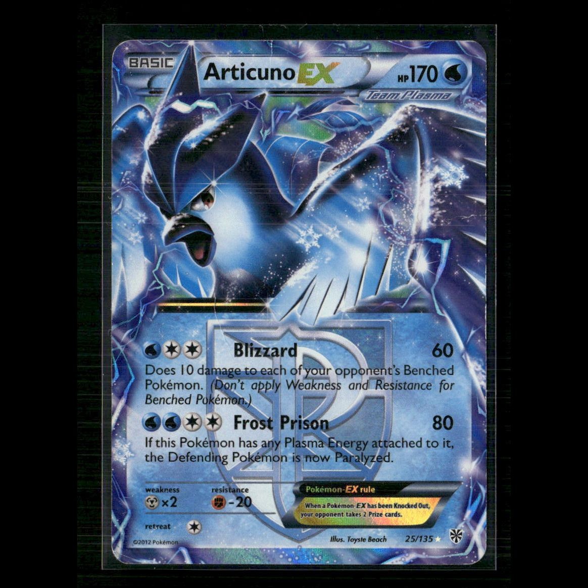Articuno EX (Team Plasma) 25/135 Plasma Storm HP Pokemon