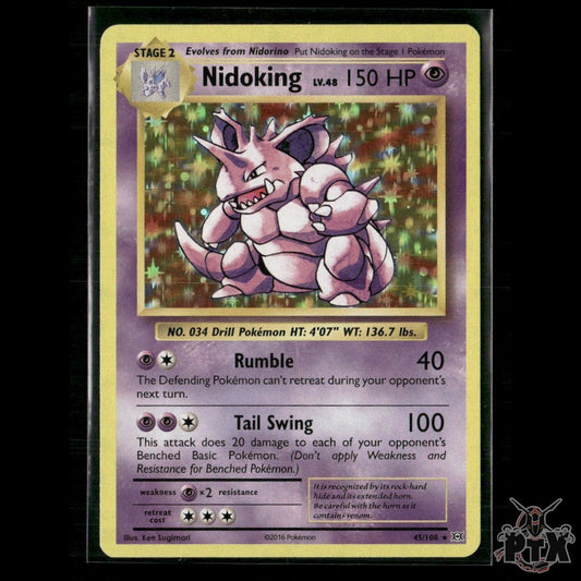 Nidoking Holo 45/108 XY - Evolutions LP Pokemon
