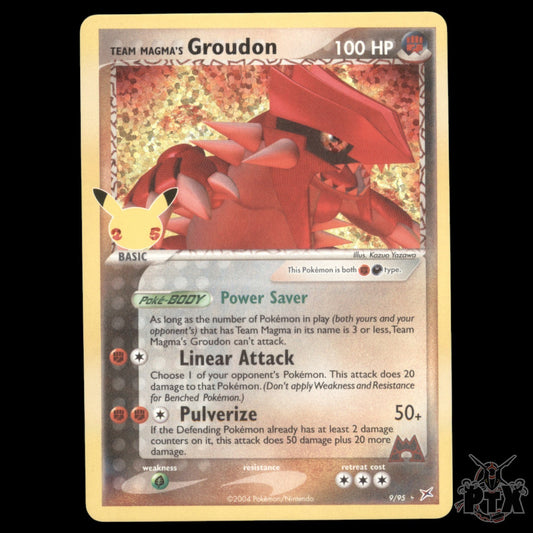 Team Magma's Groudon #009/095 Celebrations NM/Near Mint Pokemon 2021