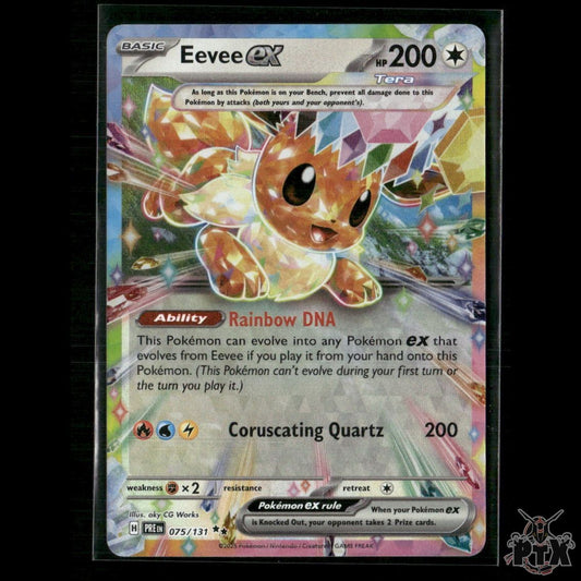 Eevee ex 075/131 SV: Prismatic Evolutions NM Pokemon