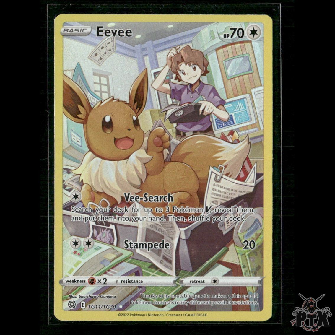 Eevee TG11/TG30 SWSH09: Brilliant Stars Trainer Gallery NM Pokemon