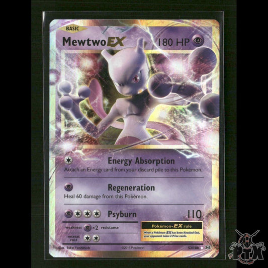 Mewtwo EX 52/108 XY - Evolutions NM/LP Pokemon