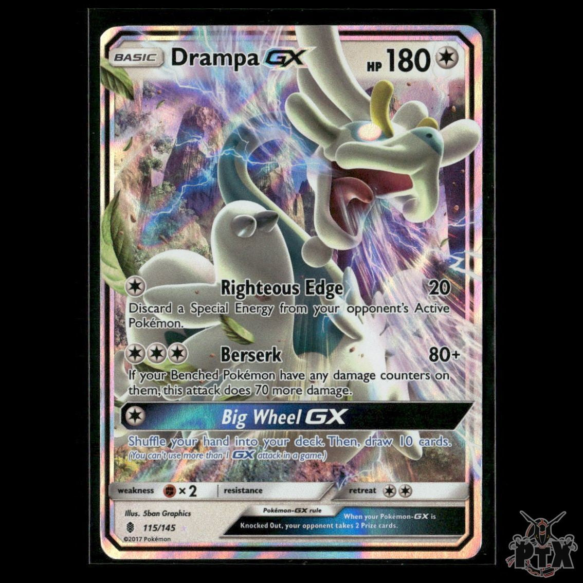 Drampa GX 115/145 SM - Guardians Rising LP Pokemon