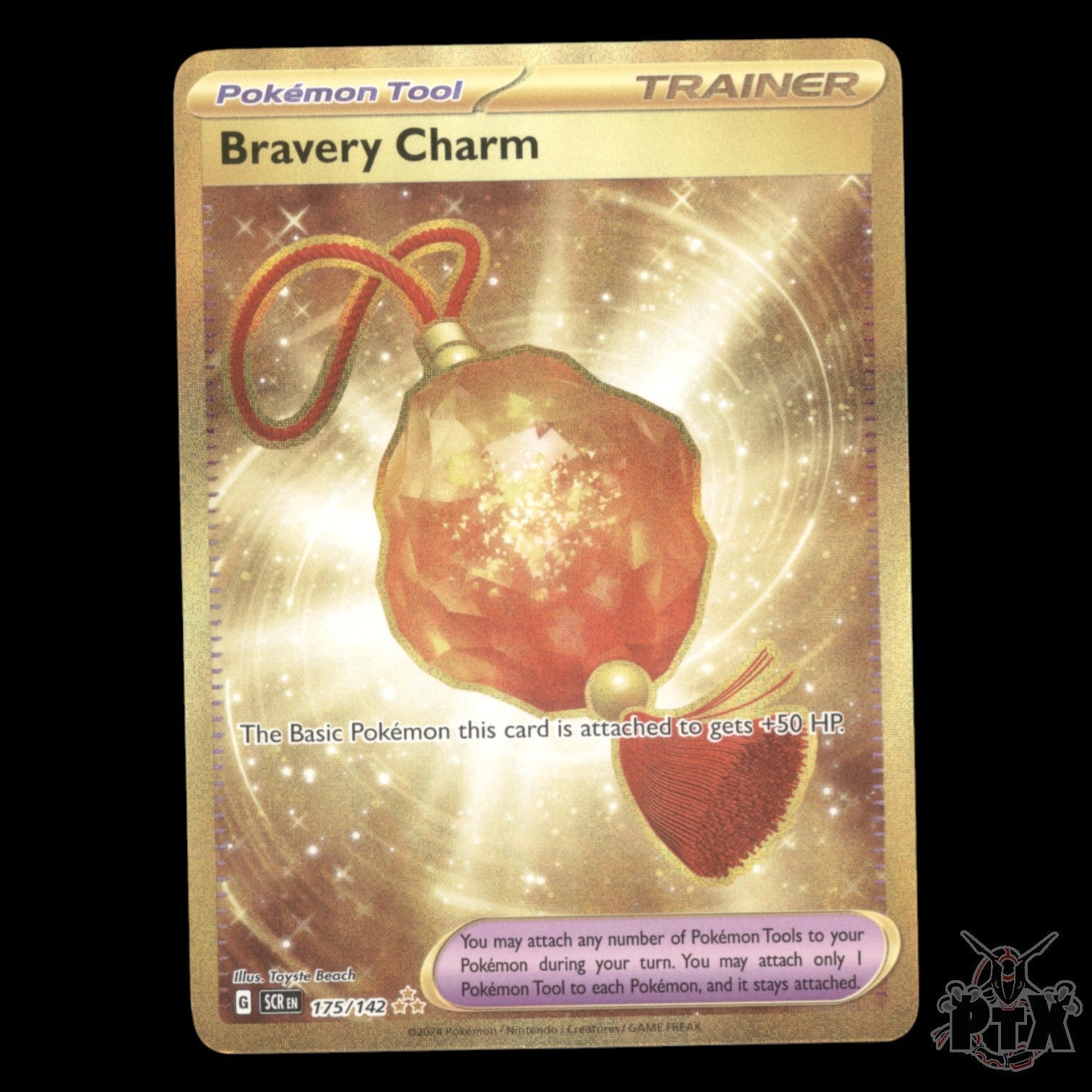 Bravery Charm #175/142 Stellar Crown NM/Near Mint Pokemon 2024