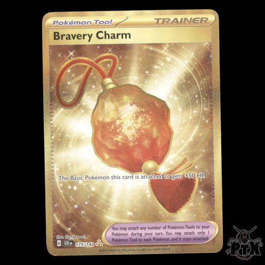Bravery Charm #175/142 Stellar Crown NM/Near Mint Pokemon 2024