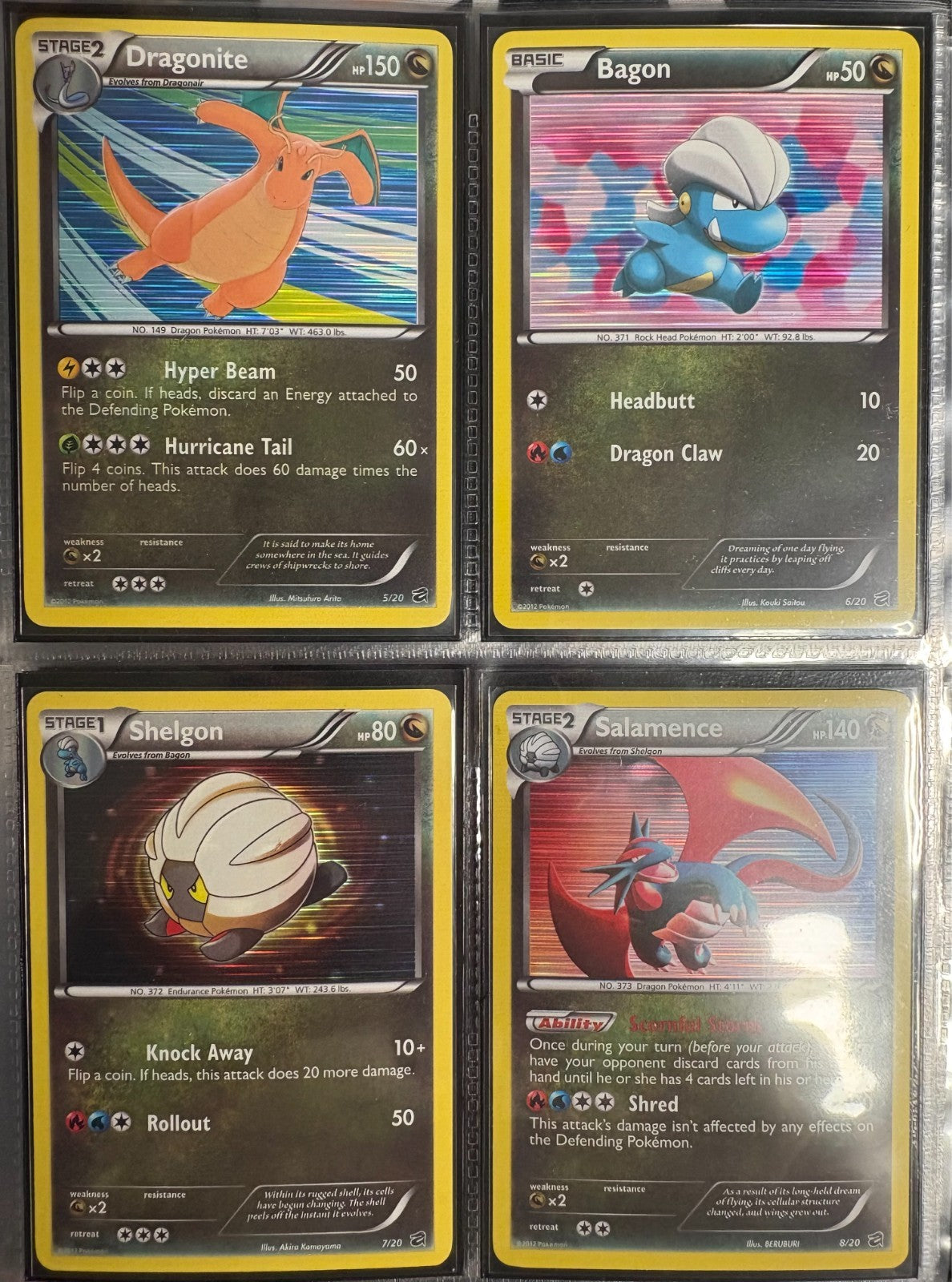 Dragon Vault Master Set 20/21 All Holo NM/LP Pokemon 2012