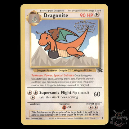 Dragonite #05/53 WoTC Promo LP (Light Crease) Pokemon 1999