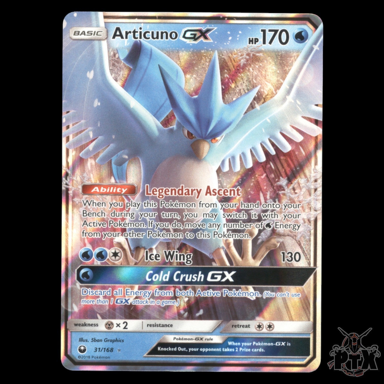 Articuno GX #31/168 Celestial Storm NM/Near Mint Pokemon 2018