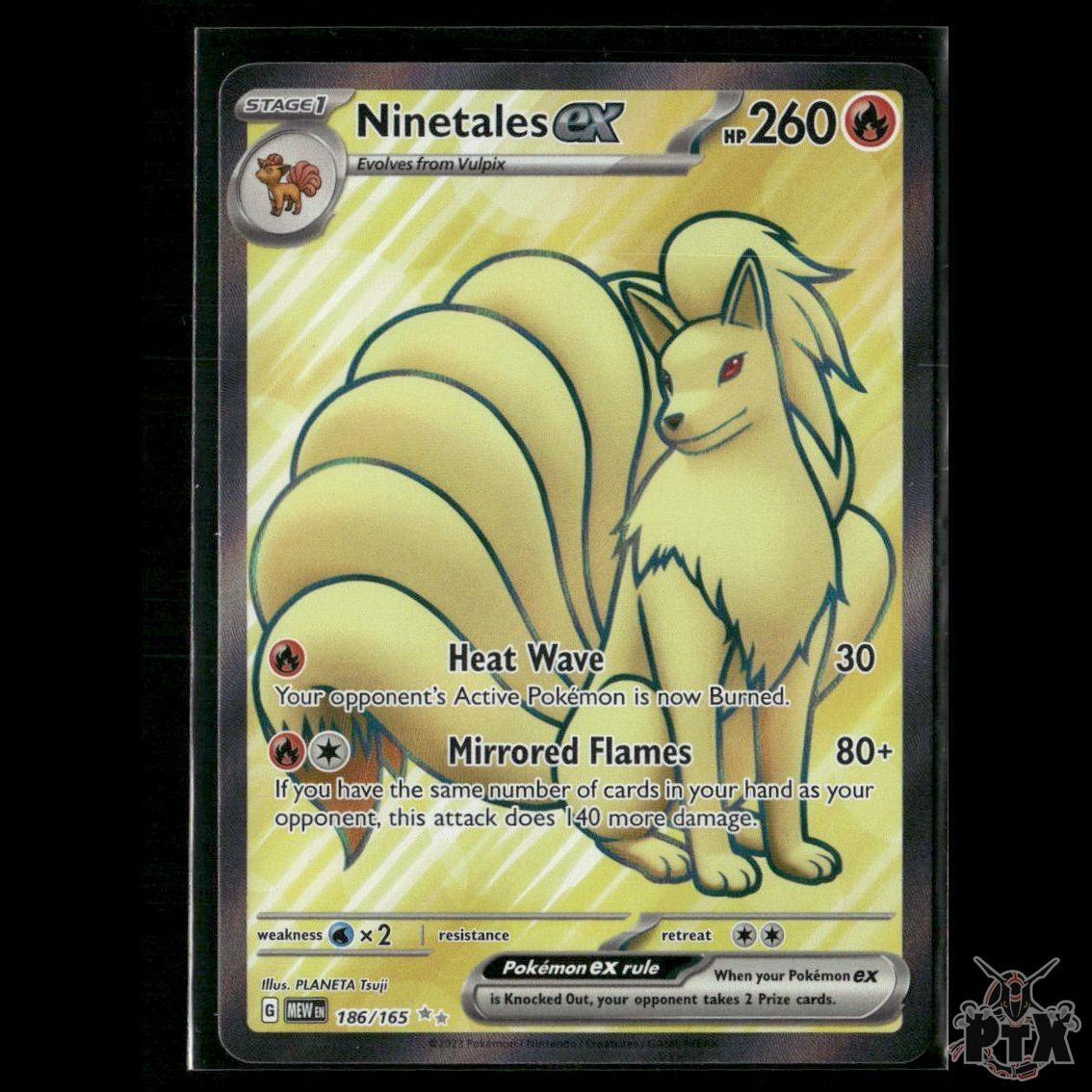 Ninetales ex 186/165 SV: Scarlet & Violet 151 NM Pokemon