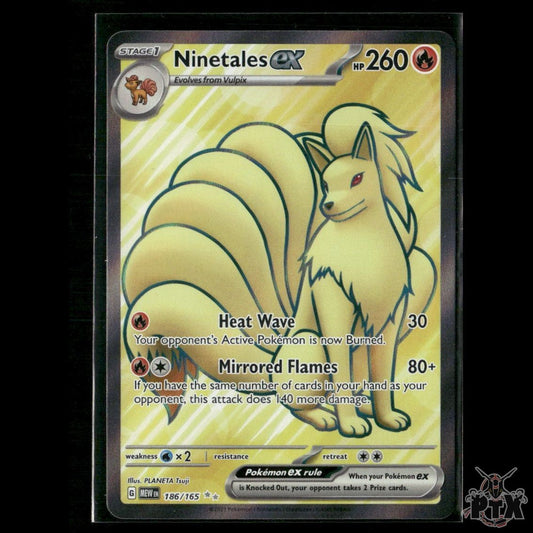 Ninetales ex 186/165 SV: Scarlet & Violet 151 NM Pokemon