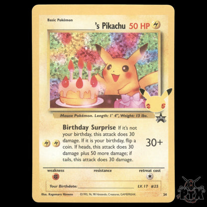Birthday Pikachu #24 Celebrations NM/Near Mint Pokemon 2021