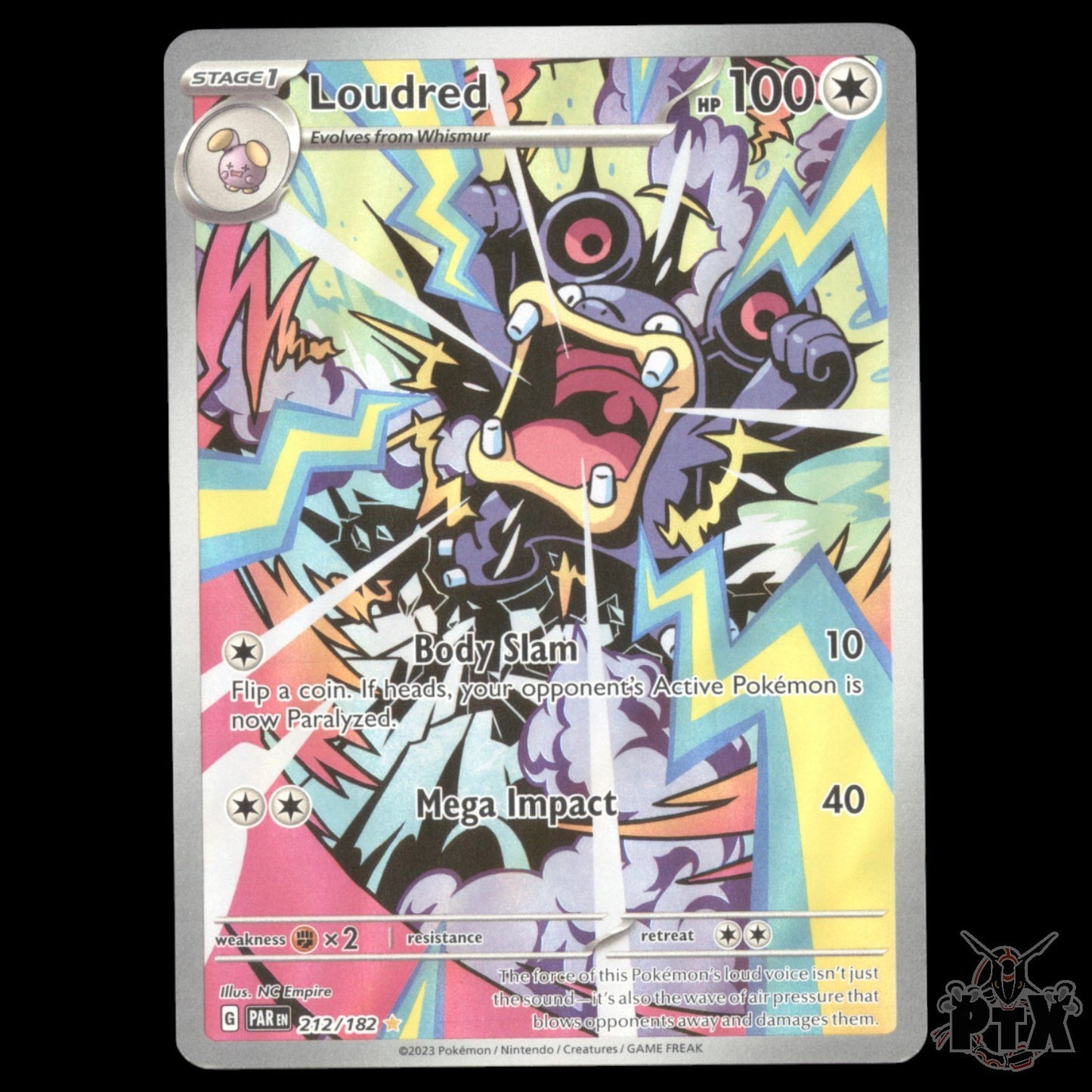 Loudred #212/182 Paradox Rift NM/Near Mint Pokemon 2023