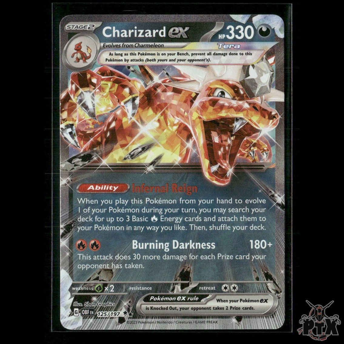 Charizard ex 125/197 SV03: Obsidian Flames NM Pokemon