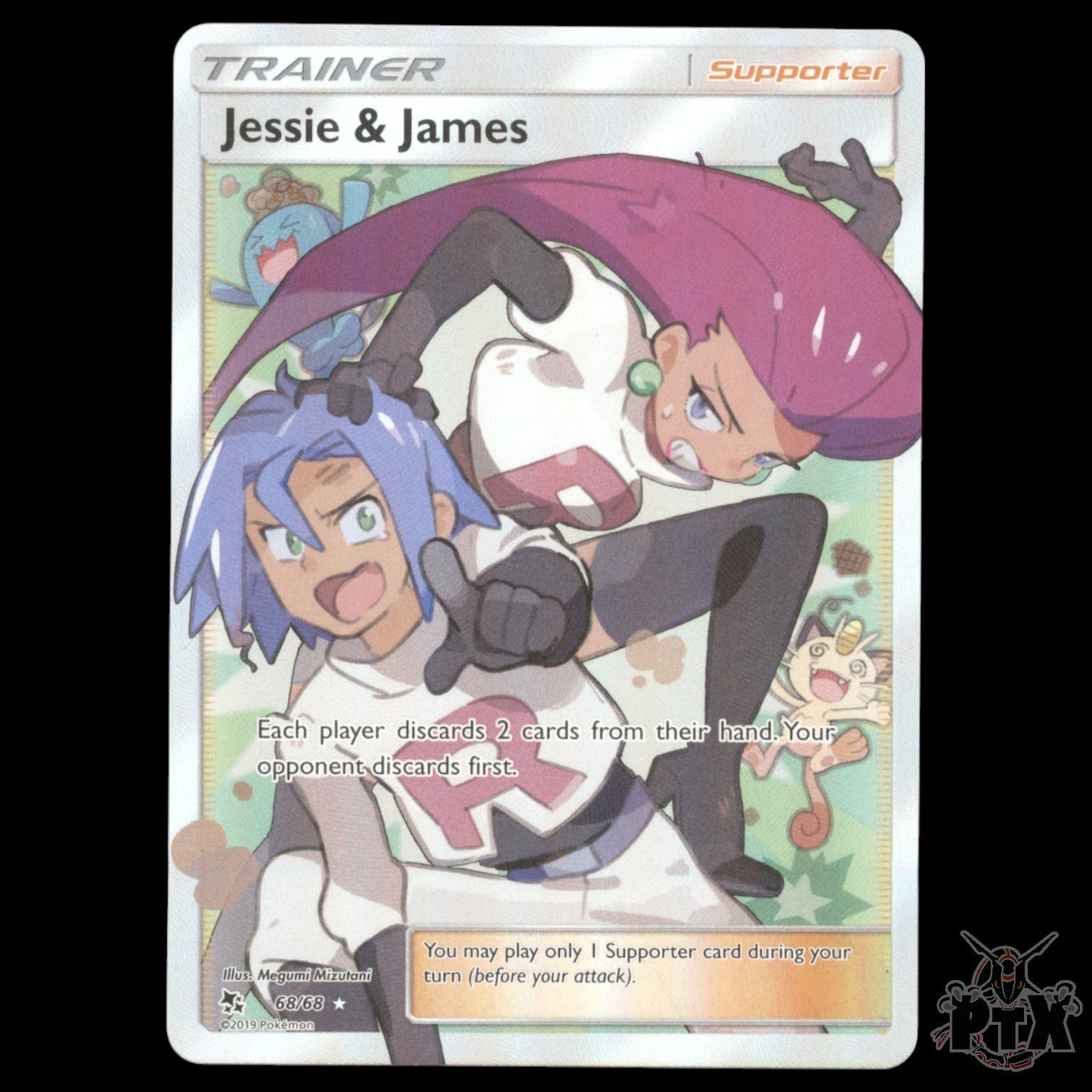 Jessie & James #68/68 Hidden Fates NM/Near Mint Pokemon 2019