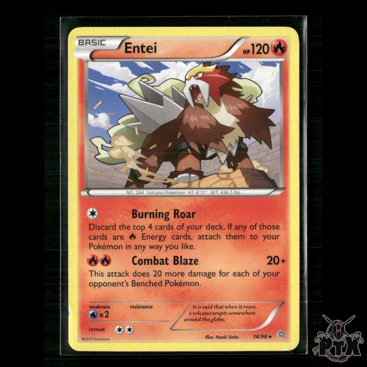Entei 14/98 XY - Ancient Origins HP Pokemon