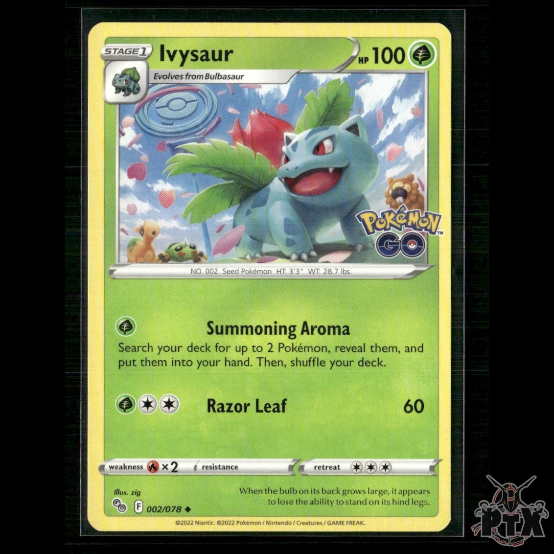 Ivysaur 002/078 Pokemon GO LP Pokemon
