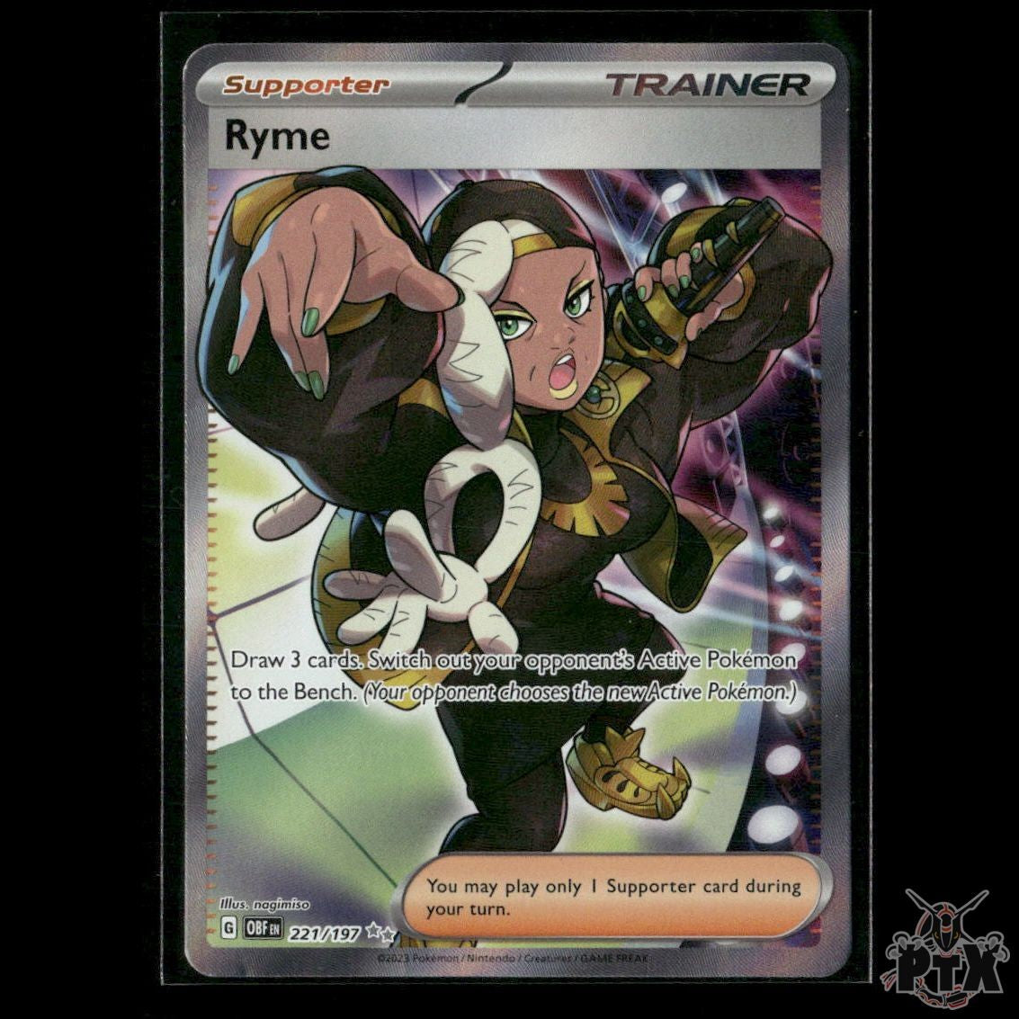 Ryme 221/197 SV03: Obsidian Flames NM Pokemon