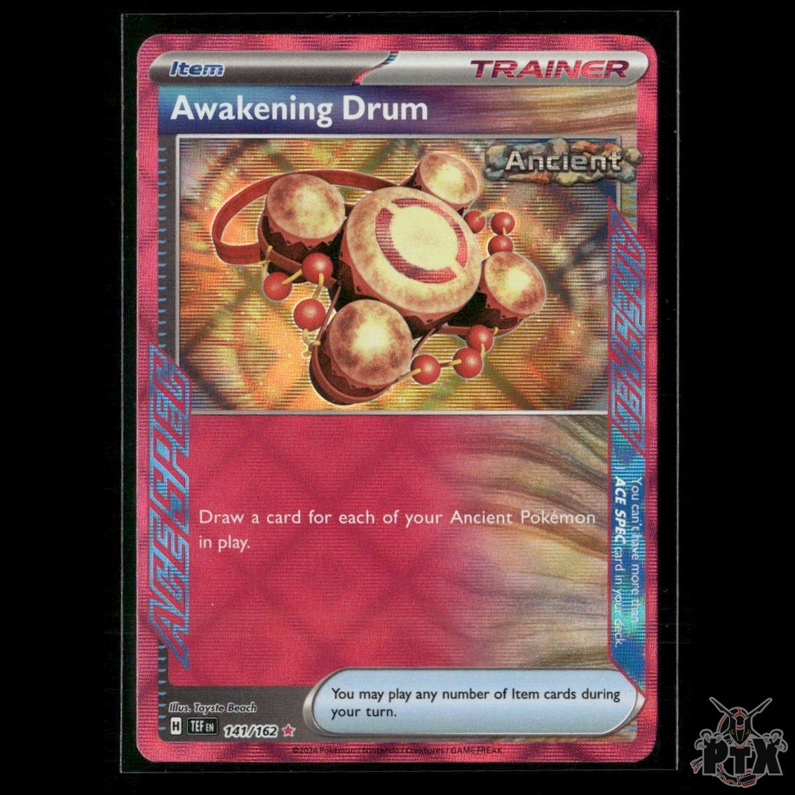 Awakening Drum 141/162 SV05: Temporal Forces NM Pokemon 2024
