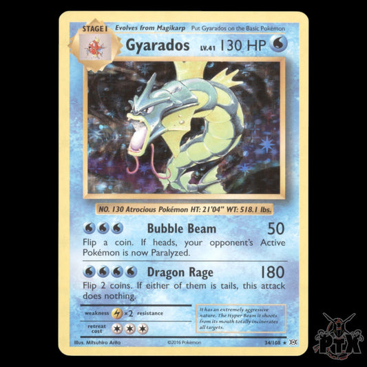 Gyarados #34/108 Evolutions NM/Near Mint Pokemon 2016