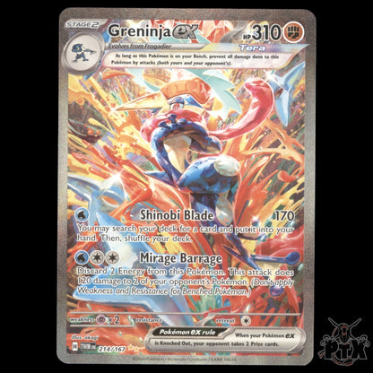 Greninja ex #214/167 Twilight Masquerade NM/Near Mint Pokemon 2024