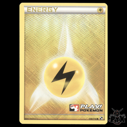 Lightning Energy PLAY! Holo #108/114 Promo NM/Near Mint Pokemon 2011