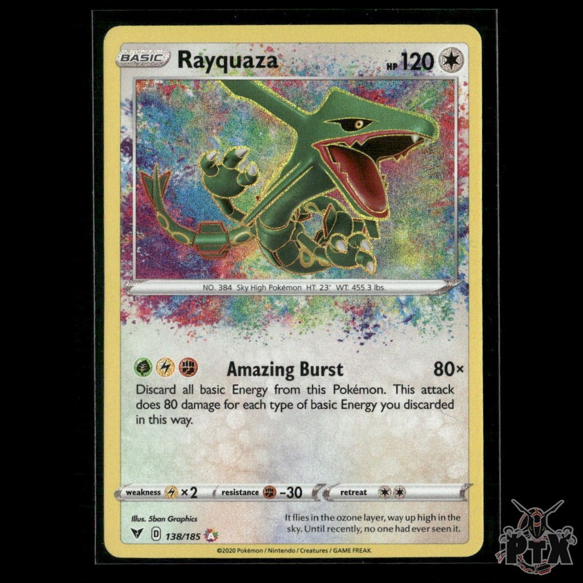Rayquaza 138/185 SWSH04: Vivid Voltage NM Pokemon