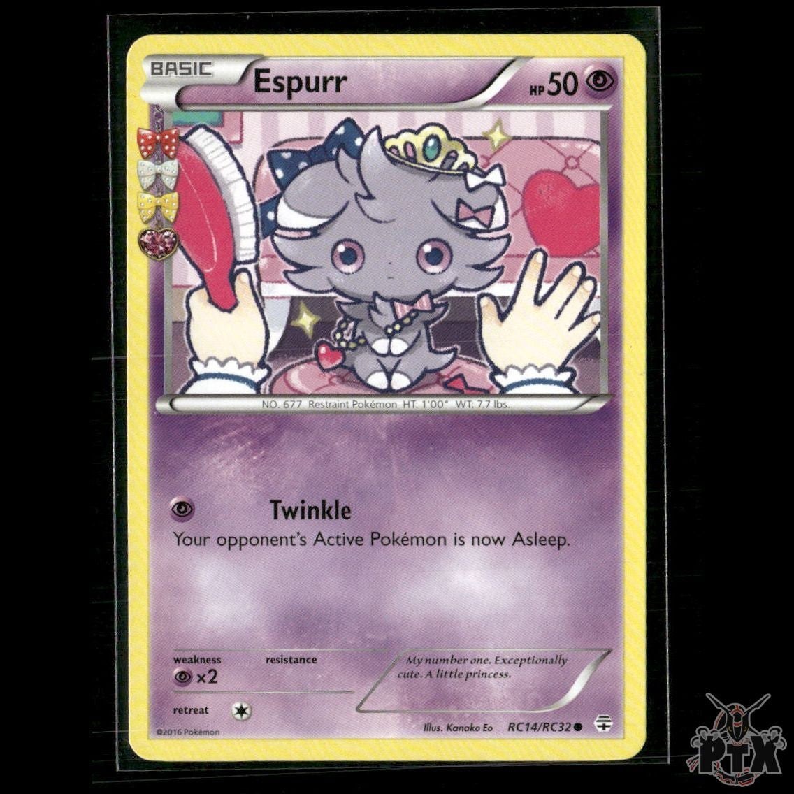 Espurr RC14/RC32 Generations: Radiant Collection LP Pokemon