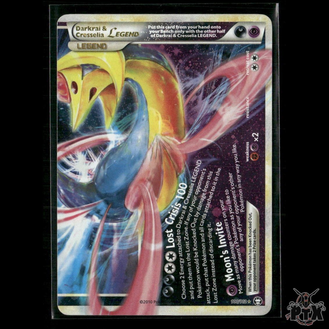 Darkrai & Cresselia Legend (Bottom) 100/102 Triumphant LP Pokemon