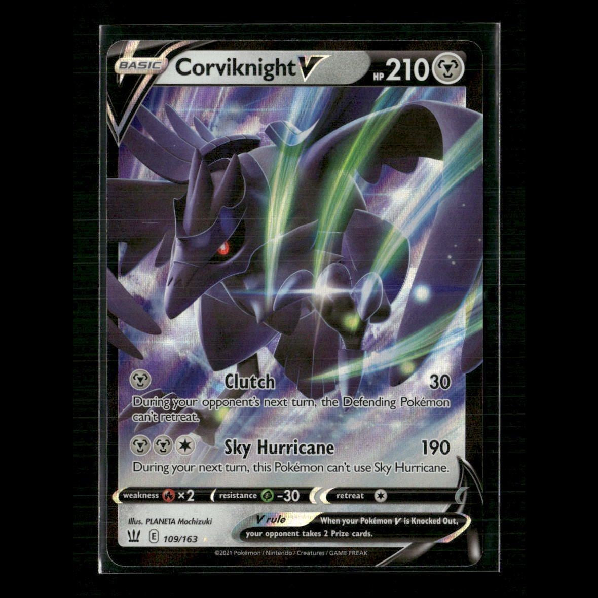 Corviknight V 109/163 SWSH05: Battle Styles NM Pokemon