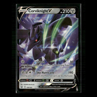 Corviknight V 109/163 SWSH05: Battle Styles NM Pokemon