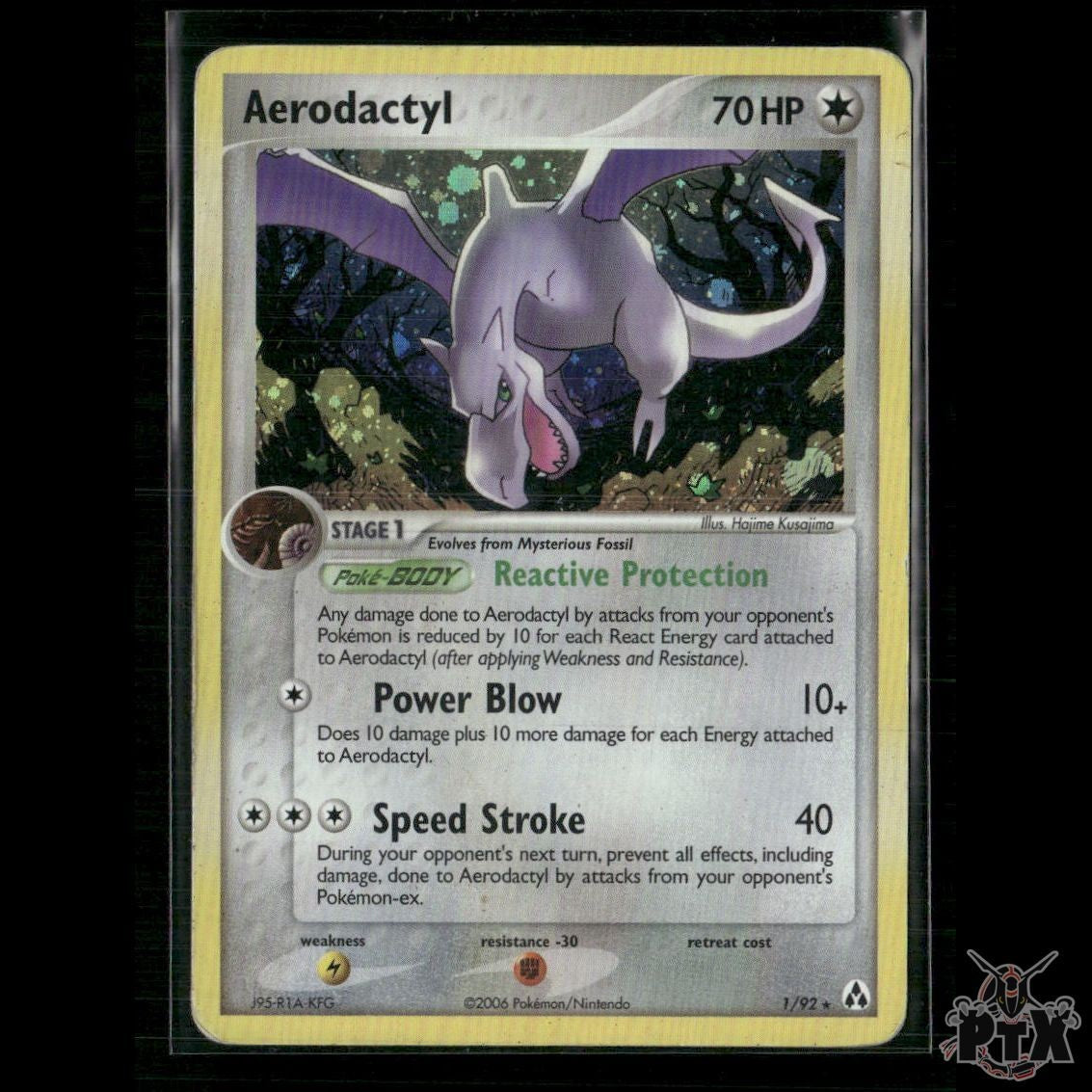 Aerodactyl 1/92 EX Legend Maker HP Pokemon
