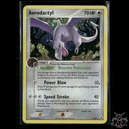Aerodactyl 1/92 EX Legend Maker HP Pokemon