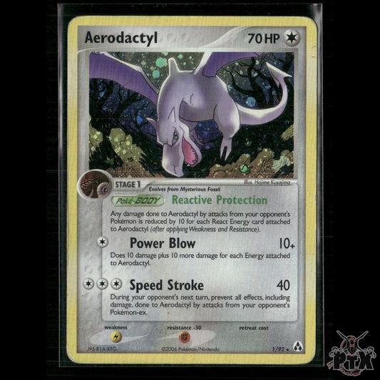 Aerodactyl 1/92 EX Legend Maker HP Pokemon