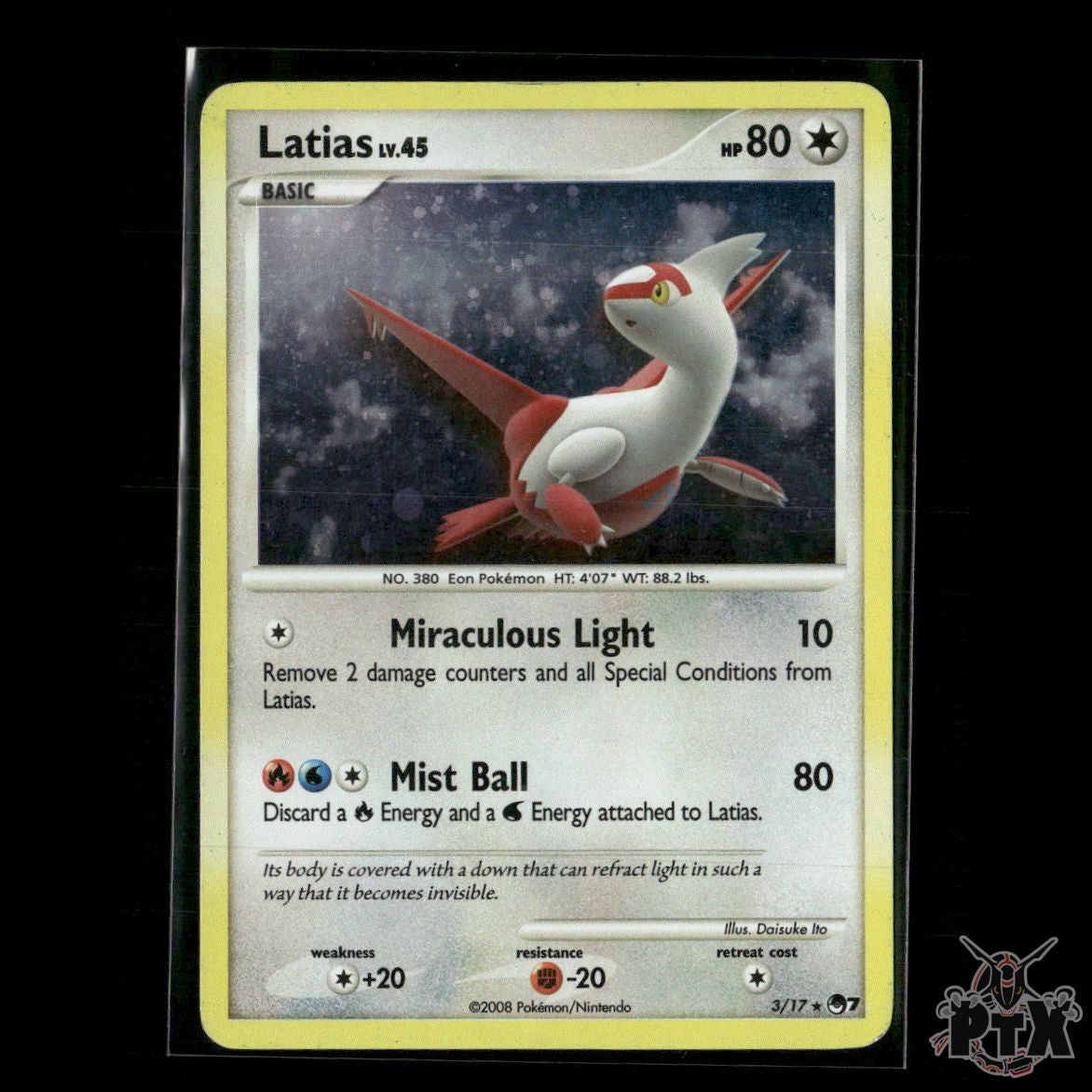 Latias Holo 3/17 POP Series 7 MP Pokemon